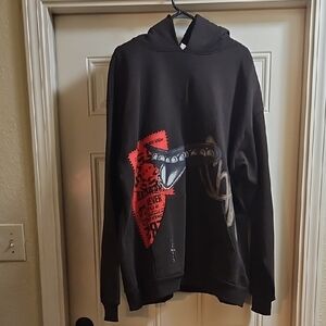Cactus Jack by Travis Scott Black and Red Hoodie